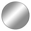 Jersey Mirror - Zrkadlo, oceľ, čierna ø100 cm