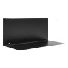 Lille Wall Shelf - nástenná polica, oceľ, čierna 40x18x18 cm