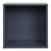 Horne Wall Shelf - nástenná polica, lakované drevo, tmavosivá 34x30x34 cm