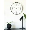 Biel Wall Clock - Nástenné hodiny, čiernobiele, , tichý chod ø51 cm