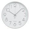 Nástenné hodiny Lalibela - Nástenné hodiny, strieborné, tichý chod ø30 cm