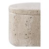 Skladovacie nádoby - Skladovacie nádoby, travertín, prírodné ø10x6,5 cm