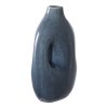 Váza - Váza, keramika, modrá 18,5x9,5x24,5 cm