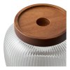 Maya Storage Jar - Skladovacie nádoby, sklo/akácia sada 2 ks