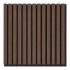 Akustický panel - Akustický panel, drevená dyha, orech, vzhľad orecha 520x520x22 mm