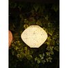 Harwood LED lampáš - lampáš, dobíjací s integrovaným solárnym panelom, biely