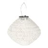 Harwood LED lampáš - lampáš, dobíjací s integrovaným solárnym panelom, biely