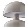 Stolná lampa Aulla - Stolná lampa, dobíjacia, kov/plast, sivá