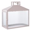 Lucca Lantern - Lucerna, kov/sklo, béžová/sivá