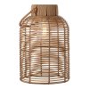 Lampa Brentford - Dobíjacia lampa s integrovaným solárnym panelom, hnedá