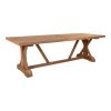 Jedálenský stôl Volos - jedálenský stôl, teak, prírodný 100x240x75 cm