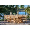 Jedálenský stôl Volos - jedálenský stôl, teak, prírodný 100x240x75 cm