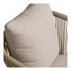 Jedálenská stolička Salerno - Jedálenská stolička, hliník/polyester, piesková farba, vrátane vankúša