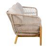 Terracina Lounge Sofa - pohovka do obývačky, akácia, béžová, vrátane vankúša