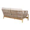 Terracina Lounge Sofa - pohovka do obývačky, akácia, béžová, vrátane vankúša