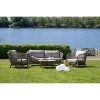 Terracina Lounge Sofa - pohovka do obývačky, akácia, béžová, vrátane vankúša