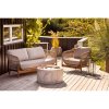 Terracina Lounge Chair - kreslo do obývačky, akácia, béžová farba, vrátane vankúša