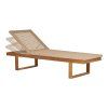 Derby Sun Lounger - Lehátko, teak/polyratan, prírodné