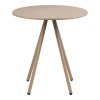 Barletta Bistro Table - Bistro stôl, polypropylén/oceľ, sivý, ø70x73,5 cm