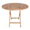 Jedálenský stôl Oviedo - jedálenský stôl, teak, prírodný ø100x75 cm