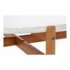 Konferenčný stolík Terracina - Konferenčný stolík, akácia/terrazzo, biely/prírodný ø84,5x38,5 cm
