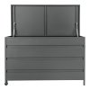 Cassis Cushion Box - Box na vankúše, hliník, sivý, veľký, 160x82x85 cm, 650 L
