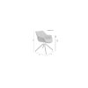 Kreslo Doulton Swivel Natural