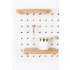 ZUIVER BUNDY PEGBOARD polica: Biela