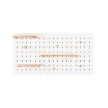 ZUIVER BUNDY PEGBOARD polica: Biela