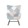 HOJDACIE KRESLO DENVER PATCHWORK MINT