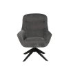 BOLONIA otočné kreslo: Sivá - tmavá