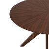 SOFIJA WALNUT ROUND stôl: tmavý orech 100 cm