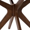 SOFIJA WALNUT ROUND stôl: tmavý orech 100 cm