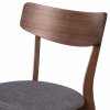 KEIRA WALNUT stolička: Sivá - tmavá