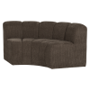 377902 B 02 VS Mojo eetbank halfronde hoek rugleuning ribstof bruin FA