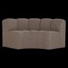 377902 BM 01 VS Mojo eetbank halfronde hoek rugleuning boucle bruin melange F1