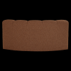 377902 RM 04 VS Mojo eetbank halfronde hoek rugleuning boucle roestbruin melange B1