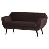 377863 D 02 VS Rocco bank 150cm velvet donkebruin FA