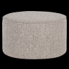 350410 N 01 VS Sara poef laag 36x60cm geweven stof naturel melange