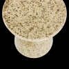 400556 LM 01 VS VT Fleck bijzettafel O35X45 cm keramiek lichtbruin melange C1