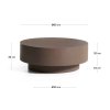 garbet brown 80 konferencny stolik