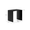 litto black prirucny stolik