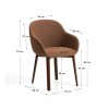 meila walnut stolicka s podruckami
