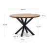 argo acacia round jedalensky stol