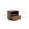 helvine walnut nocny stolik