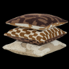 377576 BN 01 VS ES Fayden kussens bruin naturel set van 3